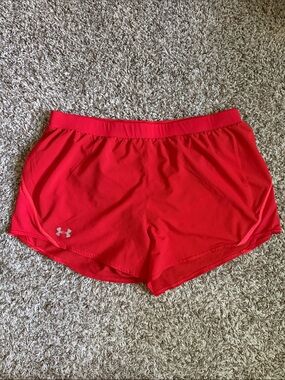 Under Armour Bright Coral Running Shorts